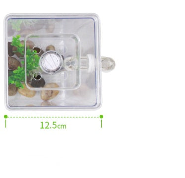 AquaCharm Mini Goldfish Tank – Creative Plastic Aquarium for Small Spaces