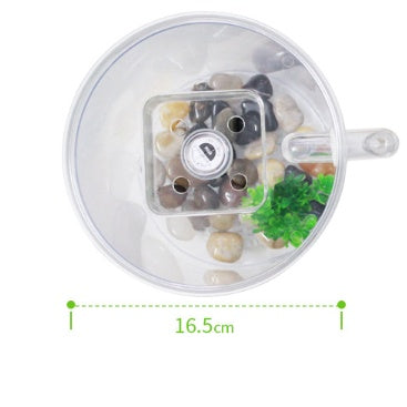 AquaCharm Mini Goldfish Tank – Creative Plastic Aquarium for Small Spaces