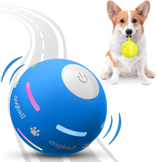 Interactive Dog Ball for Aggressive Chewers – Durable Rechargeable Toy with Unpredictable Movement for All Dog Sizes