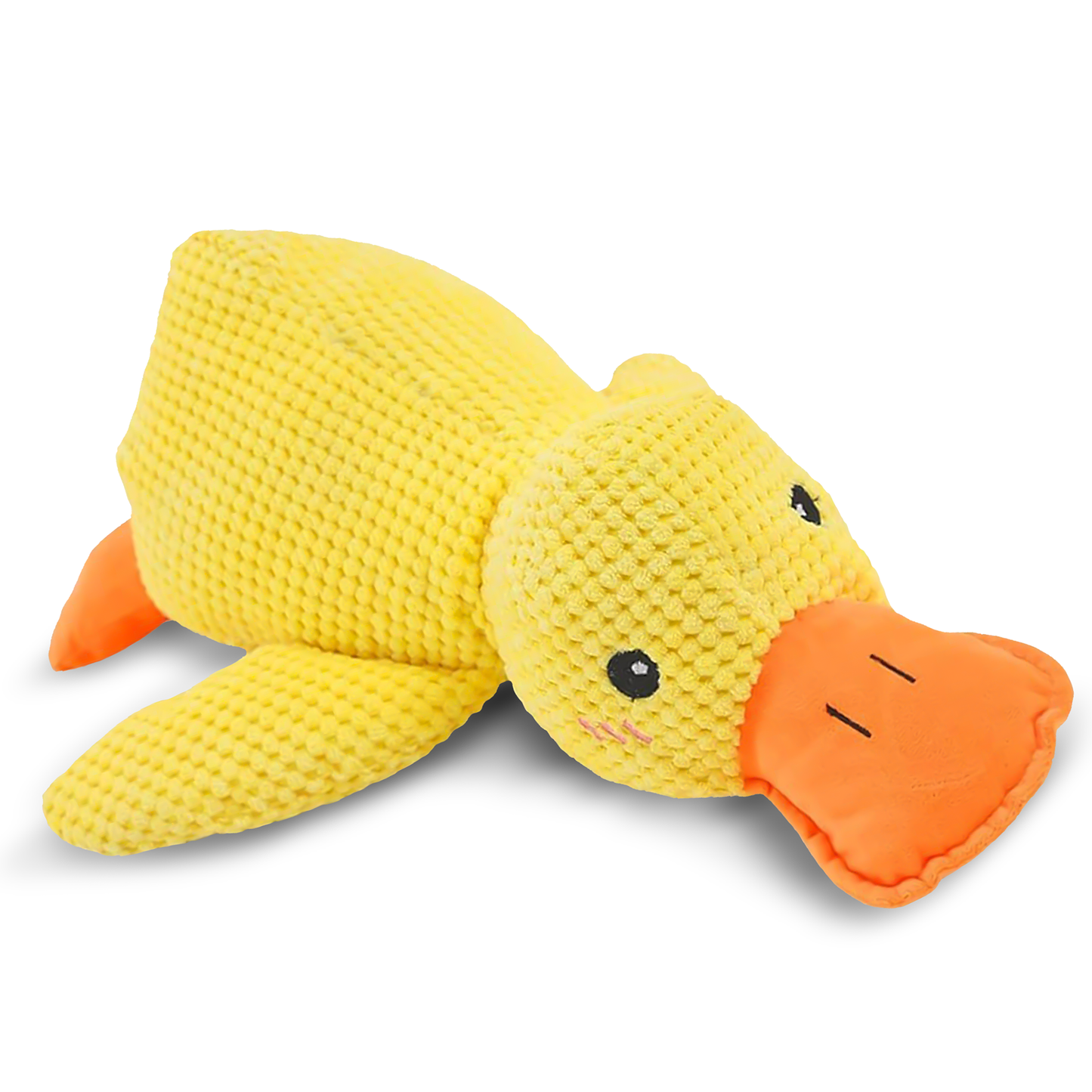Durable Duck Dog Toy for Mental Stimulation and Enrichment – Bright Yellow, Interactive Squeaker Toy for All Sizes 0