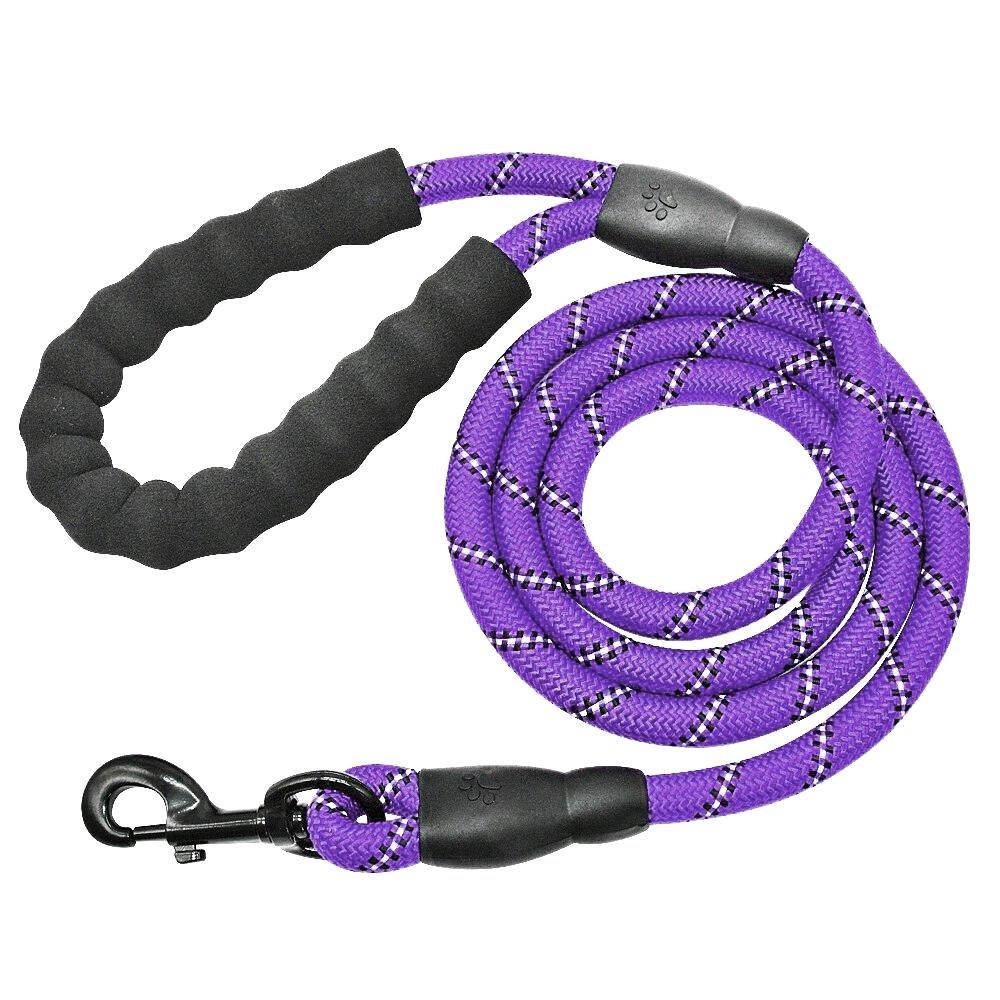 Durable Reflective Dog Leash 5ft Heavy-Duty Rope with Padded Handle for Night Safety and Comfort 13