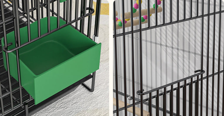 AeroNest Double-Layer Bird Cage – Modern & Fashionable Home Aviary