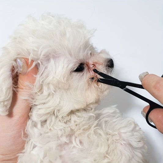 Dual-Action Eye & Fur Grooming Brush – Soft Tear Stain Remover with Comb for Dogs & Cats