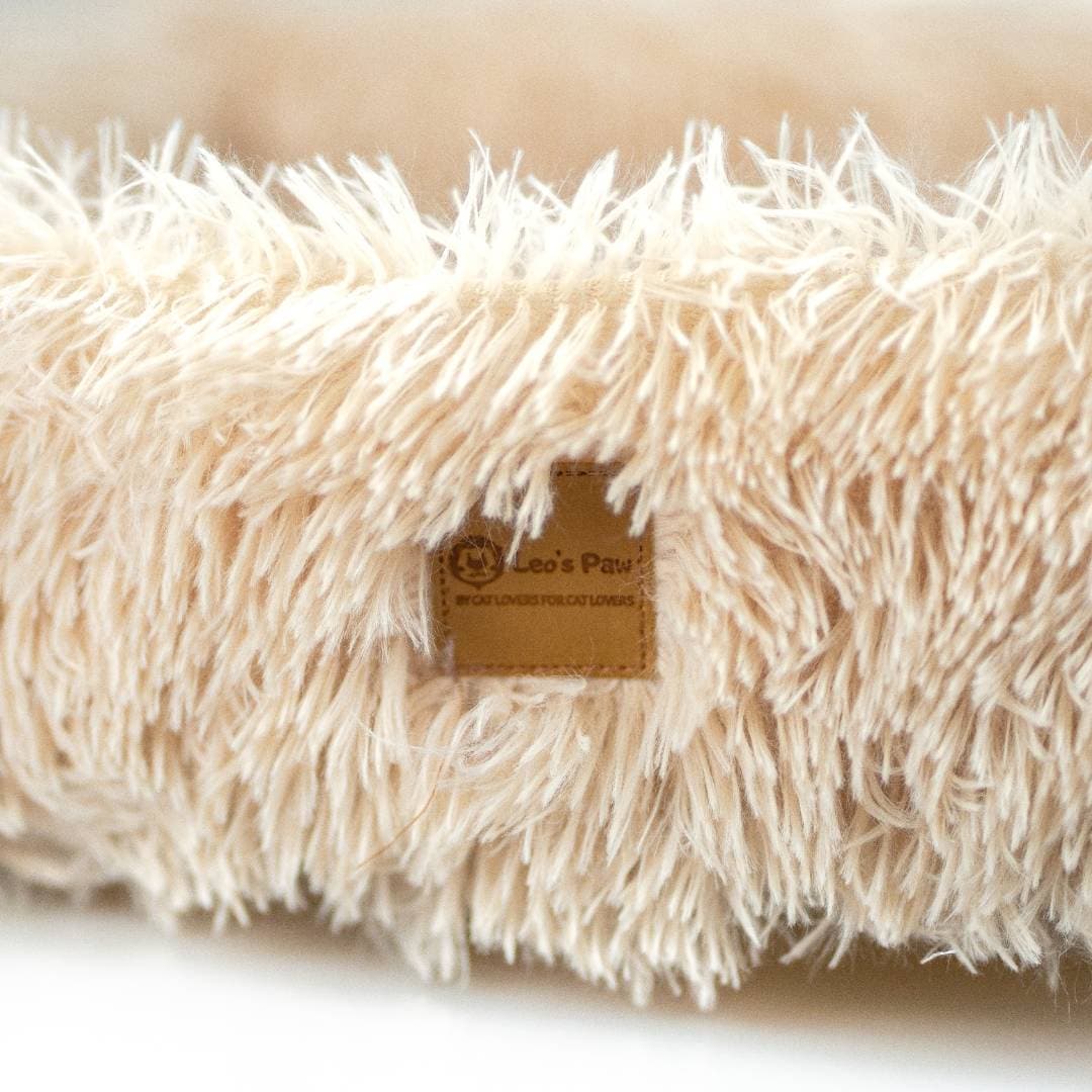 2-in-1 Cat Bed and Scratcher with Raised Sides – Comfortable and Stylish Design for Indoor Use, Neutral Tones 8