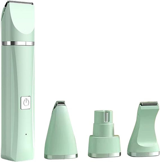 4-in-1 Pet Groomer for Dog Grooming with Interchangeable Heads – Trimming, Clipping, and Ear Cleaning Tool 0