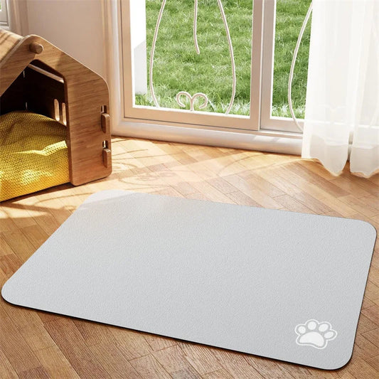 Absorbent Pet Feeding Mat for Dogs and Cats – Quick-Dry, Easy to Clean Dog Food Mat and Cat Food Mat in Multiple Sizes 0