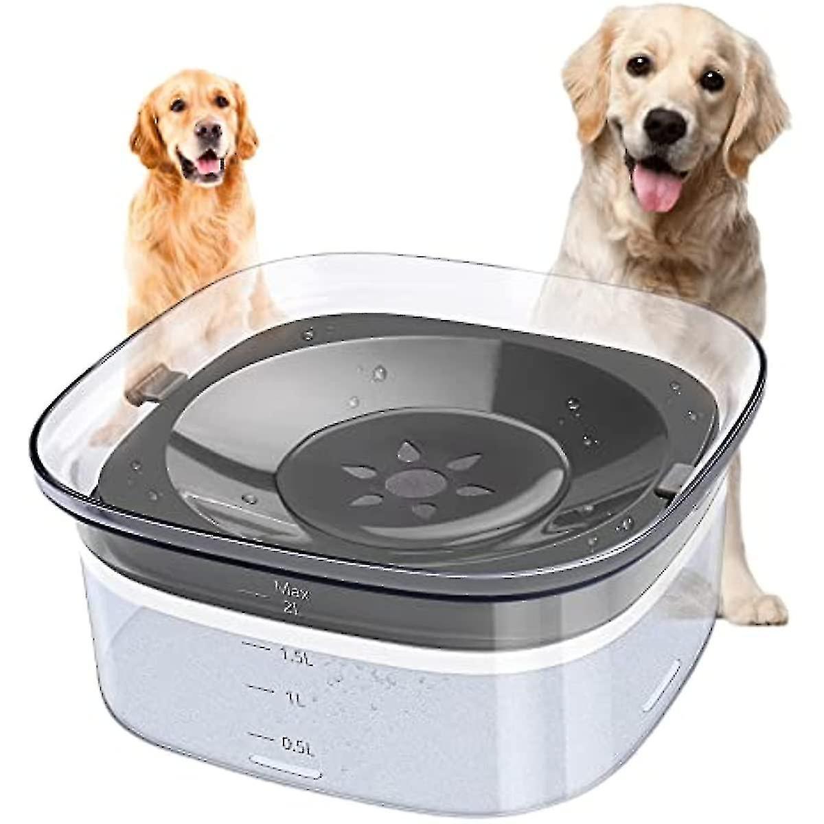 Anti-Spill Drinking Bowl for Pets – 2 Liter Capacity, Splash-Resistant Design 0