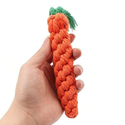 Carrot Shape Cotton Rope Dog Toy – Durable Chew Toy for Dental Care, Engaging Design for All Dog Sizes 2