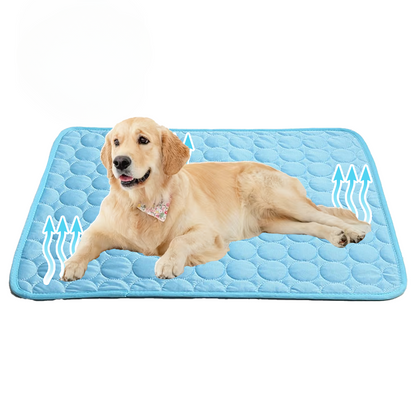 Cooling Dog Mat with Pressure-Activated Gel – Lightweight Portable Pet Cooling Bed for Dogs 1