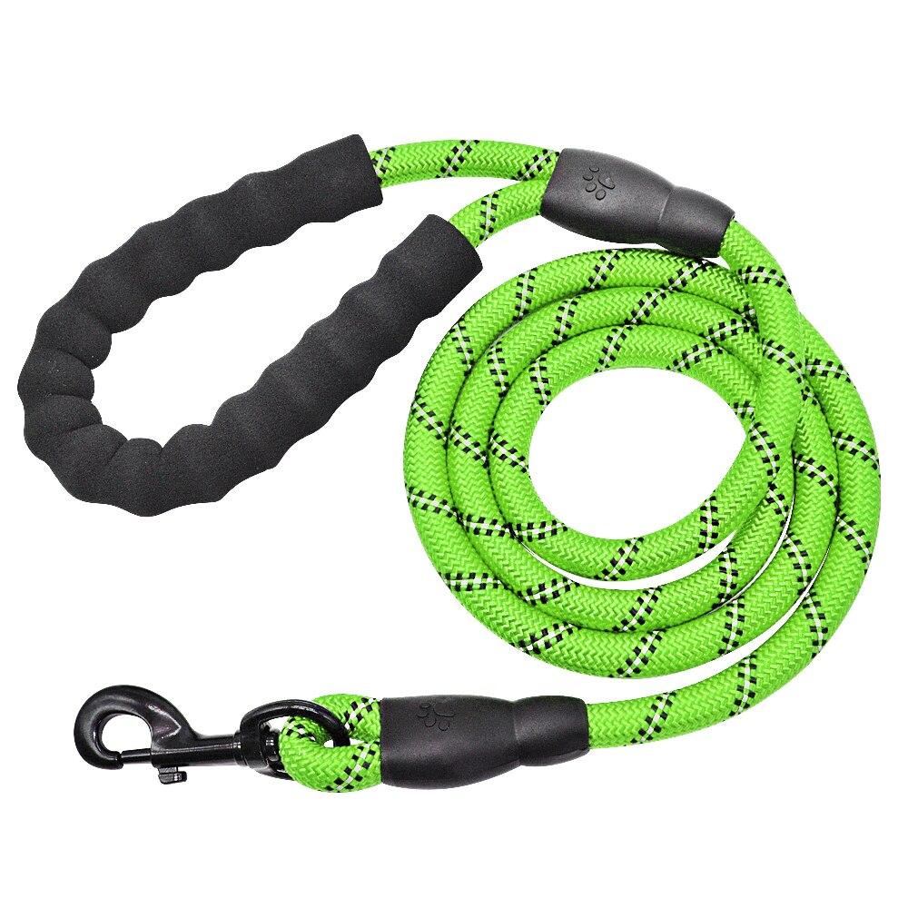 Durable Reflective Dog Leash 5ft Heavy-Duty Rope with Padded Handle for Night Safety and Comfort 12