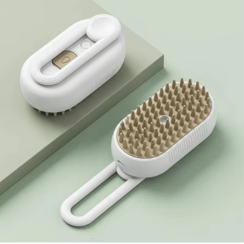 Electric Steam Brush for Pet Grooming – 3-in-1 Steam, Spray, and Massage Function 2