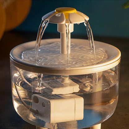 HydraPaws Cat Water Fountain with Continuous Flow and 1000ML Capacity 0