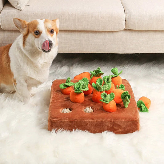 Interactive Dog Puzzle Toy for Mental Stimulation – Engaging Carrot Farm Design for All Dog Sizes 0