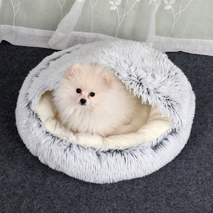 Orthopedic Pet Bed for Cats and Small Dogs – Cozy Cave Design with Plush Comfort and Anti-Slip Base 1