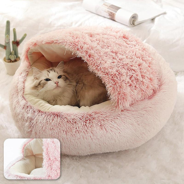 Orthopedic Pet Bed for Cats and Small Dogs – Cozy Cave Design with Plush Comfort and Anti-Slip Base 5