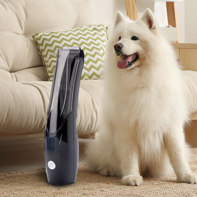 Pet Hair Trimmer with Automatic Hair Pickup – Efficient Grooming Tool 0