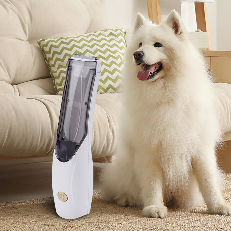 Pet Hair Trimmer with Automatic Hair Pickup – Efficient Grooming Tool 1