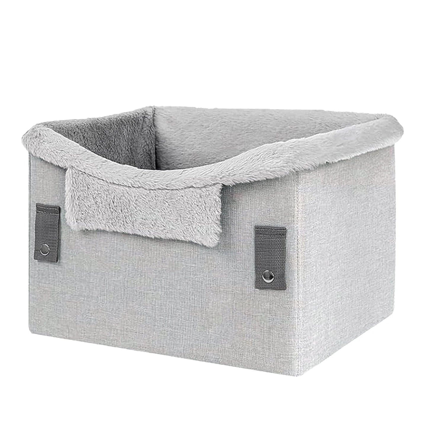 Portable Dog Car Seat for Small Dogs - Foldable Design with Safety Buckles, Ideal Dog Booster Seat for Pets Up to 25Lbs 0