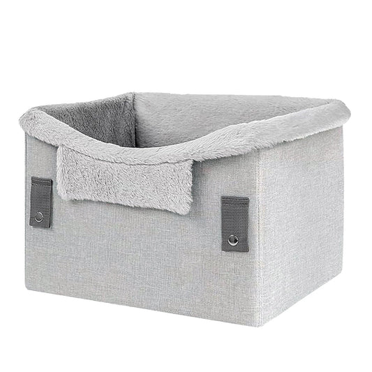 Portable Dog Car Seat for Small Dogs - Foldable Design with Safety Buckles, Ideal Dog Booster Seat for Pets Up to 25Lbs 0