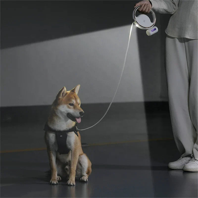 Retractable Dog Leash with Built-in Flashlight and Non-Slip Handle – 300 cm Durable Nylon Leash for Maximum Control 3