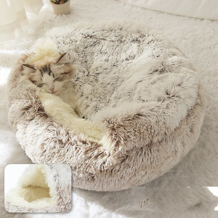 Self-Heating Fleece Pet Nest for Small to Medium Pets – Cozy Faux Fur Resting Place in Multiple Sizes 10