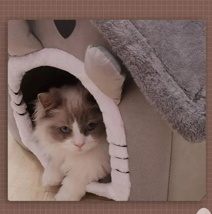 Washable Dog House for Small Dogs – Cozy Corduroy Design, All-Season Comfort, Easy to Clean, Snug Sleeping Area 4