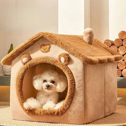 Washable Dog House for Small Dogs – Cozy Corduroy Design, All-Season Comfort, Easy to Clean, Snug Sleeping Area 5