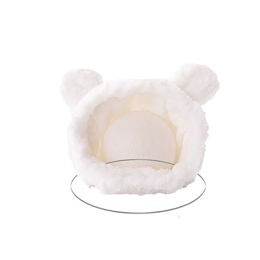 Winter Pet Hat - Adorable Bear and Rabbit Cosplay Hood for Dogs and Cats 0