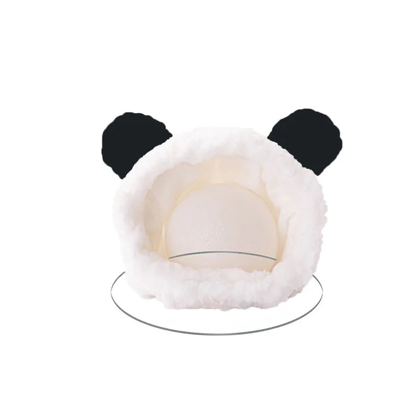 Winter Pet Hat - Adorable Bear and Rabbit Cosplay Hood for Dogs and Cats 7