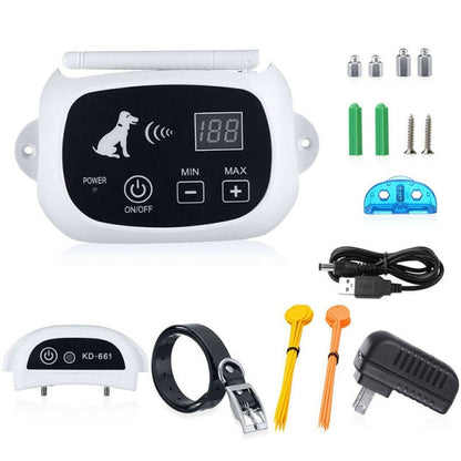 Wireless Dog Fence System with Adjustable Range for Safe Pet Containment – Easy Installation, Durable Design 0