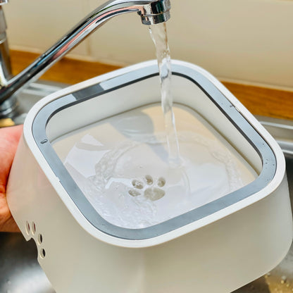 Zero Splash Dog Water Bowl with Non-Spill Edge and Floating Plate – Durable Pet-Friendly Design for Clean Drinking 4