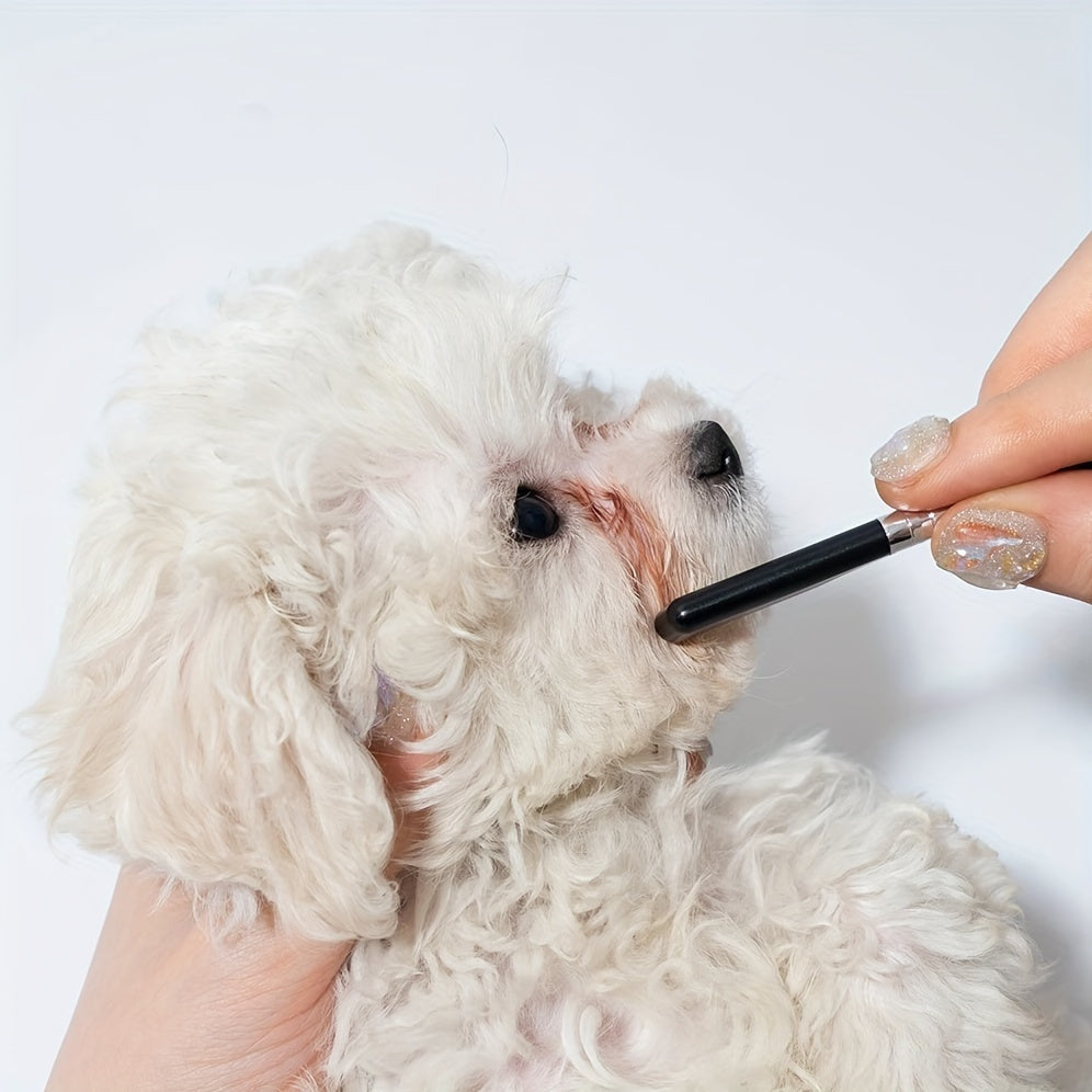Dual-Action Eye & Fur Grooming Brush – Soft Tear Stain Remover with Comb for Dogs & Cats